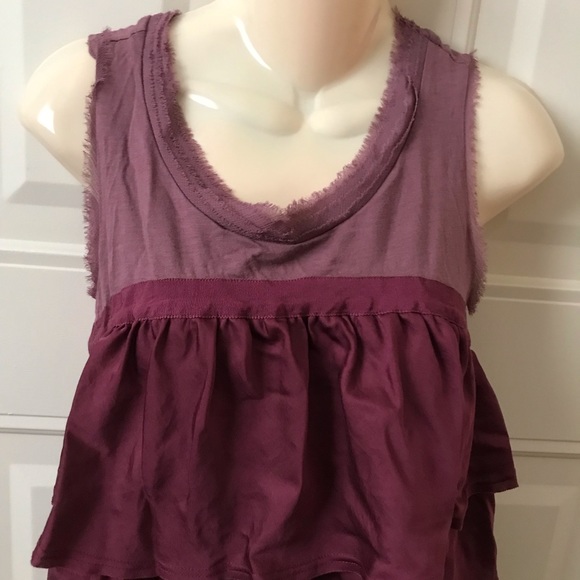 Purple Tank With Ruffles - Picture 2 of 2